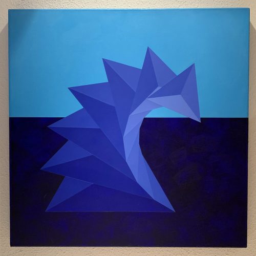2006 La Ola (Proyecto de escultura) 60x60 Acrílico sobre lienzo