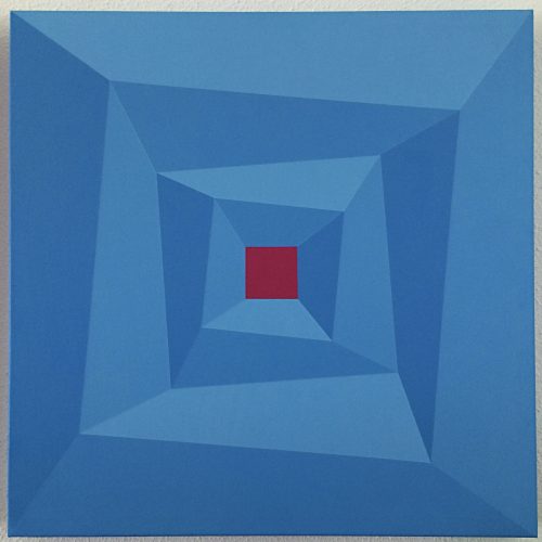 2006 Montañas de agua El 100x100 Acrílico sobre lienzo