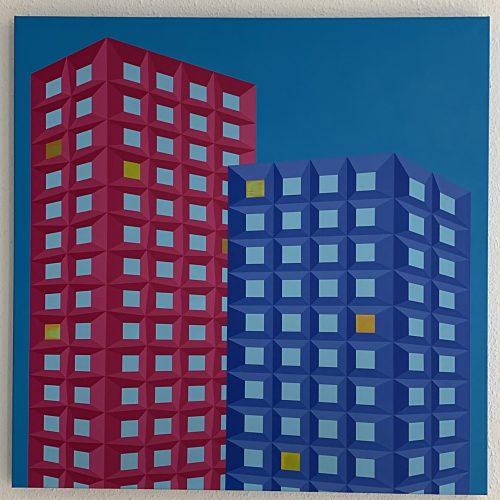 2009 Proyecto edificios - 100x100 Acrílico sobre lienzo